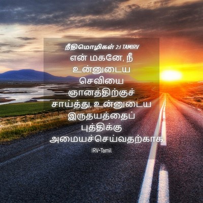 Picture 04 - நீதிமொழிகள் 2:1 TAMIRV - என் மகனே, நீ - Bible Verse Picture