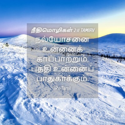 Picture 04 - நீதிமொழிகள் 2:11 TAMIRV - நல்யோசனை உன்னைக் - Bible Verse Picture