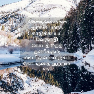 Picture 04 - நீதிமொழிகள் 21:14 TAMIRV - இரகசியமாக - Bible Verse Picture