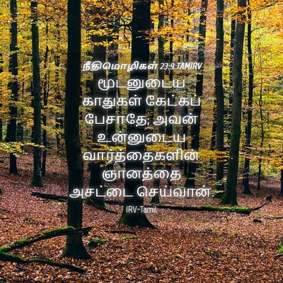 Picture 04 - நீதிமொழிகள் 23:9 TAMIRV - மூடனுடைய காதுகள் - Bible Verse Picture