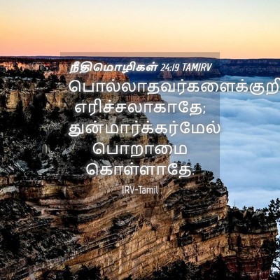 Picture 04 - நீதிமொழிகள் 24:19 TAMIRV -  - Bible Verse Picture