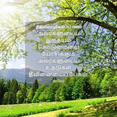 Picture 04 - நீதிமொழிகள் 24:2 TAMIRV - அவர்களுடைய - Bible Verse Picture