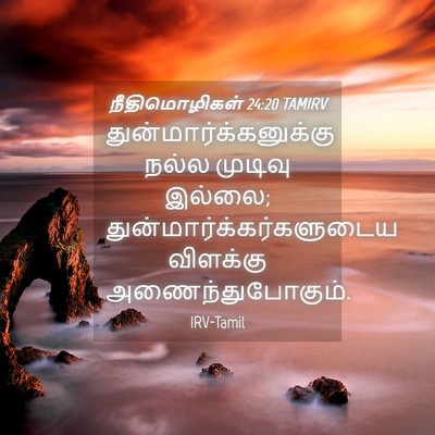 Picture 04 - நீதிமொழிகள் 24:20 TAMIRV -  - Bible Verse Picture