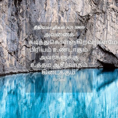 Picture 04 - நீதிமொழிகள் 24:25 TAMIRV - அவனைக் - Bible Verse Picture