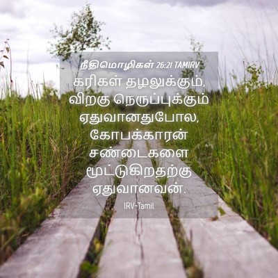 Picture 04 - நீதிமொழிகள் 26:21 TAMIRV - கரிகள் - Bible Verse Picture