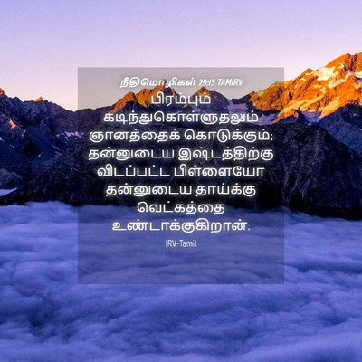 Picture 04 - நீதிமொழிகள் 29:15 TAMIRV - பிரம்பும் - Bible Verse Picture