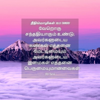 Picture 04 - நீதிமொழிகள் 30:13 TAMIRV - வேறொரு - Bible Verse Picture