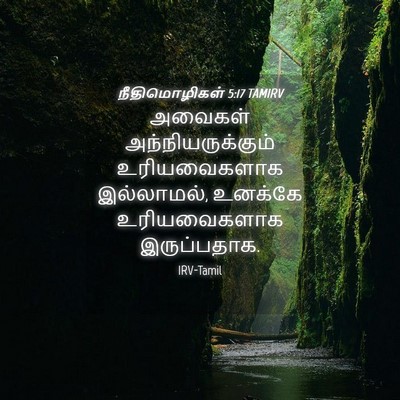 Picture 04 - நீதிமொழிகள் 5:17 TAMIRV - அவைகள் - Bible Verse Picture
