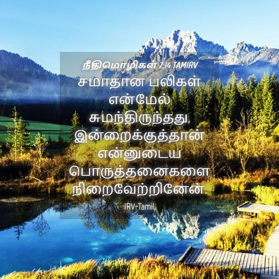 Picture 04 - நீதிமொழிகள் 7:14 TAMIRV - சமாதான பலிகள் - Bible Verse Picture