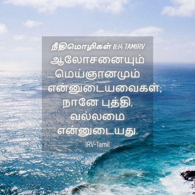 Picture 04 - நீதிமொழிகள் 8:14 TAMIRV - ஆலோசனையும் - Bible Verse Picture