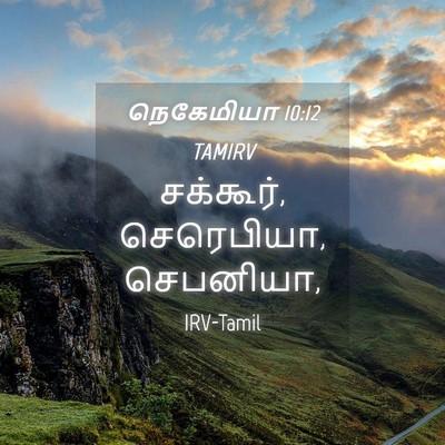 Picture 04 - நெகேமியா 10:12 TAMIRV - சக்கூர், செரெபியா, - Bible Verse Picture