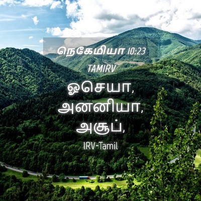 Picture 04 - நெகேமியா 10:23 TAMIRV - ஓசெயா, அனனியா, - Bible Verse Picture