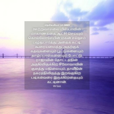 Picture 04 - நெகேமியா 3:15 TAMIRV - ஊற்றுவாசலை - Bible Verse Picture