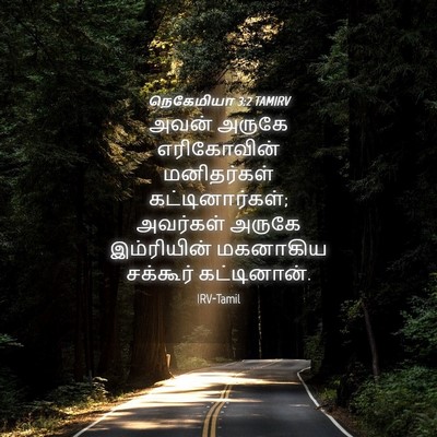 Picture 04 - நெகேமியா 3:2 TAMIRV - அவன் அருகே - Bible Verse Picture