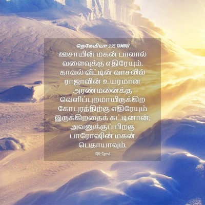 Picture 04 - நெகேமியா 3:25 TAMIRV - ஊசாயின் மகன் - Bible Verse Picture