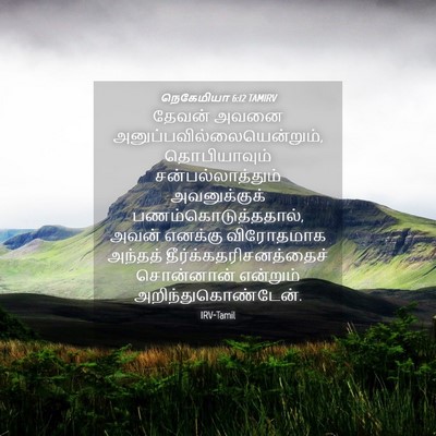Picture 04 - நெகேமியா 6:12 TAMIRV - தேவன் அவனை - Bible Verse Picture