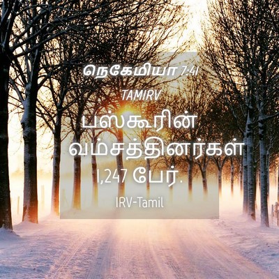Picture 04 - நெகேமியா 7:41 TAMIRV - பஸ்கூரின் - Bible Verse Picture