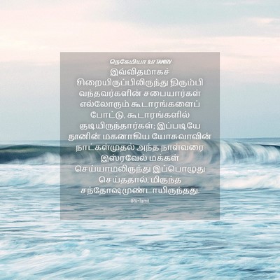 Picture 04 - நெகேமியா 8:17 TAMIRV - இவ்விதமாகச் - Bible Verse Picture