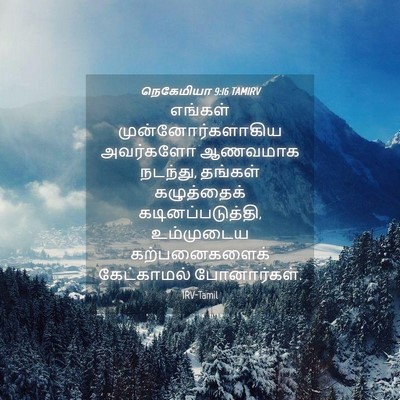 Picture 04 - நெகேமியா 9:16 TAMIRV - எங்கள் - Bible Verse Picture