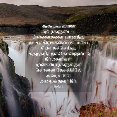 Picture 04 - நெகேமியா 9:23 TAMIRV - அவர்களுடைய - Bible Verse Picture