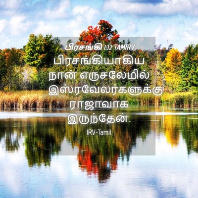 Picture 04 - பிரசங்கி 1:12 TAMIRV - பிரசங்கியாகிய - Bible Verse Picture