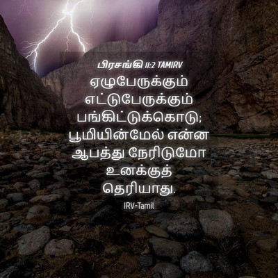 Picture 04 - பிரசங்கி 11:2 TAMIRV - ஏழுபேருக்கும் - Bible Verse Picture