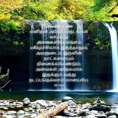 Picture 04 - பிரசங்கி 11:8 TAMIRV - மனிதன் அநேக - Bible Verse Picture