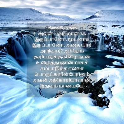 Picture 04 - பிரசங்கி 2:19 TAMIRV - அவன் புத்திமானாக - Bible Verse Picture