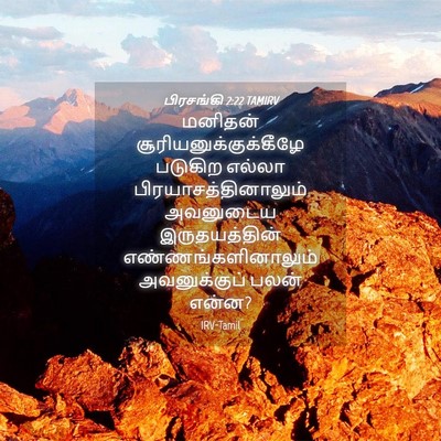Picture 04 - பிரசங்கி 2:22 TAMIRV - மனிதன் - Bible Verse Picture