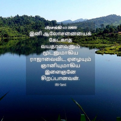 Picture 04 - பிரசங்கி 4:13 TAMIRV - இனி ஆலோசனையைக் - Bible Verse Picture