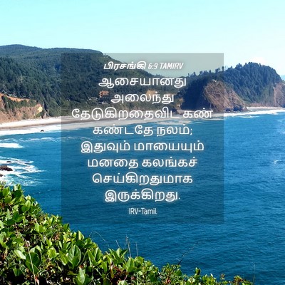 Picture 04 - பிரசங்கி 6:9 TAMIRV - ஆசையானது அலைந்து - Bible Verse Picture