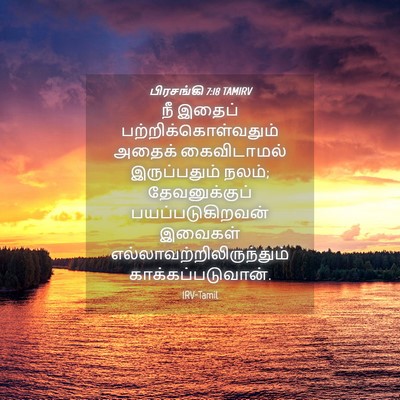 Picture 04 - பிரசங்கி 7:18 TAMIRV - நீ இதைப் - Bible Verse Picture