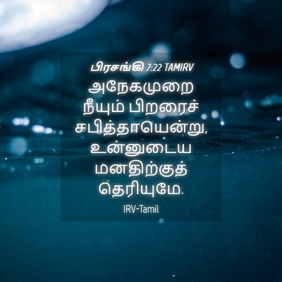 Picture 04 - பிரசங்கி 7:22 TAMIRV - அநேகமுறை நீயும் - Bible Verse Picture