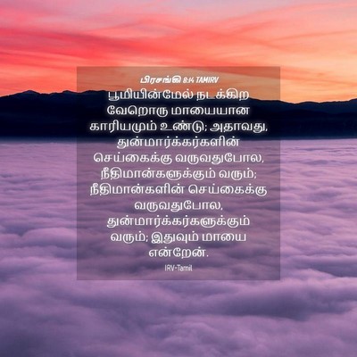 Picture 04 - பிரசங்கி 8:14 TAMIRV - பூமியின்மேல் - Bible Verse Picture