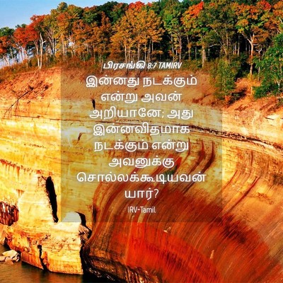 Picture 04 - பிரசங்கி 8:7 TAMIRV - இன்னது நடக்கும் - Bible Verse Picture