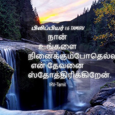 Picture 04 - பிலிப்பியர் 1:6 TAMIRV - நான் உங்களை - Bible Verse Picture