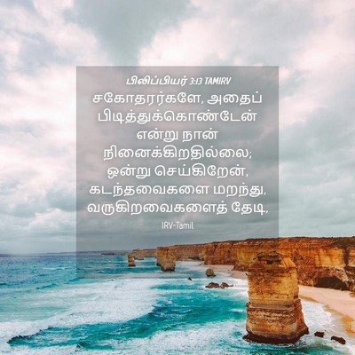 Picture 04 - பிலிப்பியர் 3:13 TAMIRV - சகோதரர்களே, அதைப் - Bible Verse Picture