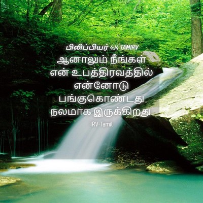 Picture 04 - பிலிப்பியர் 4:14 TAMIRV - ஆனாலும் நீங்கள் - Bible Verse Picture
