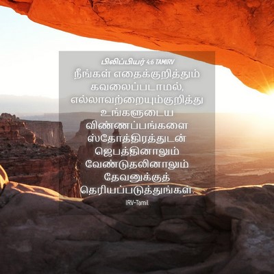 Picture 04 - பிலிப்பியர் 4:6 TAMIRV - நீங்கள் - Bible Verse Picture