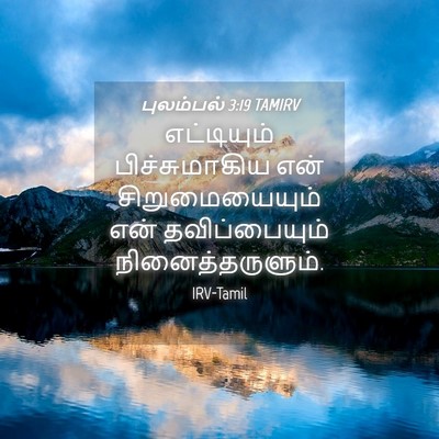 Picture 04 - புலம்பல் 3:19 TAMIRV - எட்டியும் - Bible Verse Picture