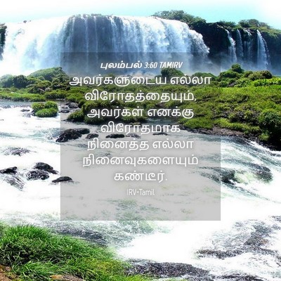 Picture 04 - புலம்பல் 3:60 TAMIRV - அவர்களுடைய எல்லா - Bible Verse Picture