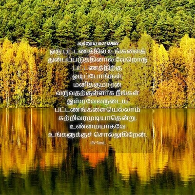 Picture 04 - மத்தேயு 10:23 TAMIRV - ஒரு பட்டணத்தில் - Bible Verse Picture