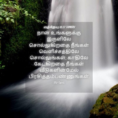 Picture 04 - மத்தேயு 10:27 TAMIRV - நான் உங்களுக்கு - Bible Verse Picture