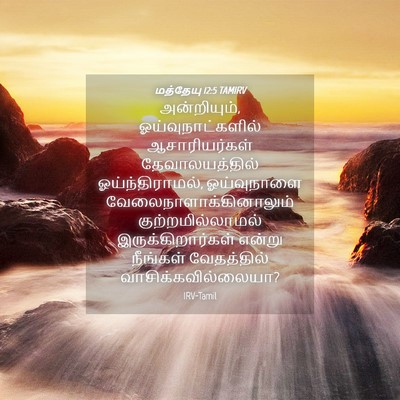 Picture 04 - மத்தேயு 12:5 TAMIRV - அன்றியும், - Bible Verse Picture