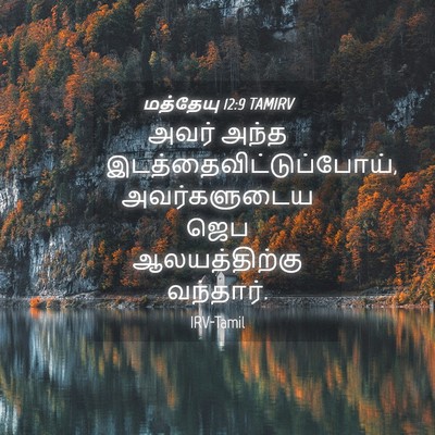 Picture 04 - மத்தேயு 12:9 TAMIRV - அவர் அந்த - Bible Verse Picture