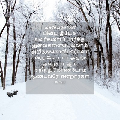 Picture 04 - மத்தேயு 13:51 TAMIRV - பின்பு, இயேசு - Bible Verse Picture