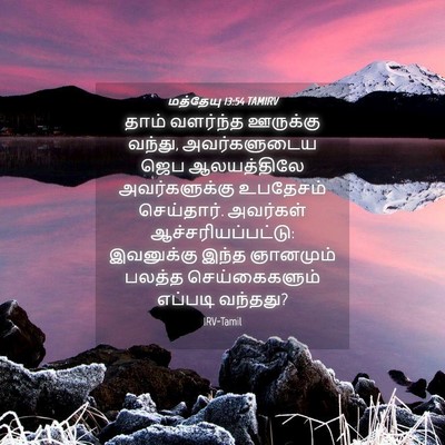Picture 04 - மத்தேயு 13:54 TAMIRV - தாம் வளர்ந்த - Bible Verse Picture