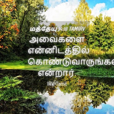 Picture 04 - மத்தேயு 14:18 TAMIRV - அவைகளை - Bible Verse Picture
