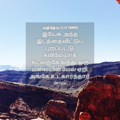 Picture 04 - மத்தேயு 15:29 TAMIRV - இயேசு அந்த - Bible Verse Picture