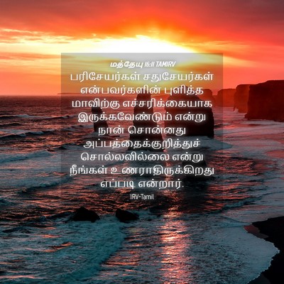 Picture 04 - மத்தேயு 16:11 TAMIRV - பரிசேயர்கள் - Bible Verse Picture